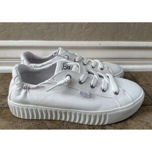 Bobs From Skechers With Memory Foam Women White Size 9.5 Excellence Condition